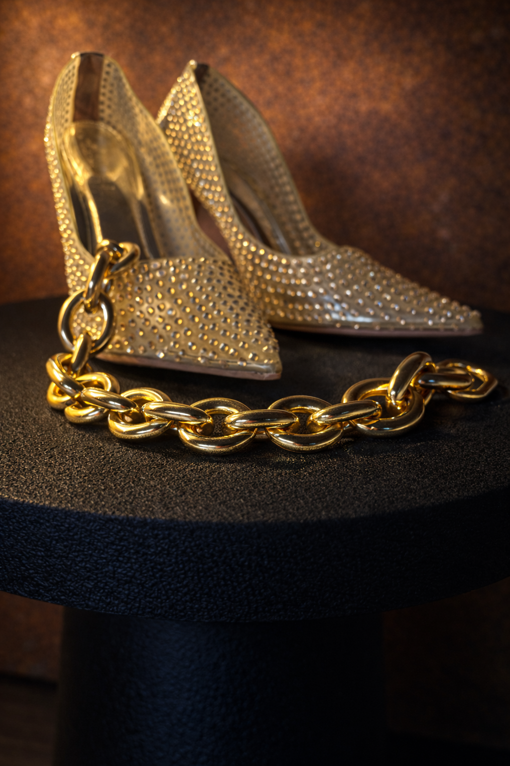 Large Gold Metal Link Chain
