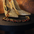 Red and Gold Resin Chain