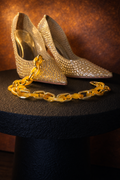 Yellow and Gold Resin Chain